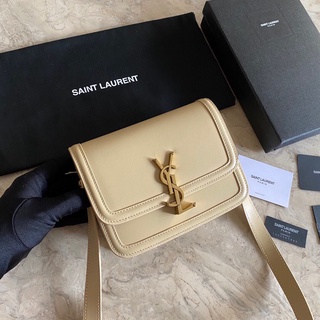 พรี Ysl Yves Saint laurent  solferino กระเป๋าสะพายกระเป๋าสะพายไหล่กระเป๋าสะพายข้าง หนังแท้ กระเป๋าแฟชั่นแบรนด์เนน