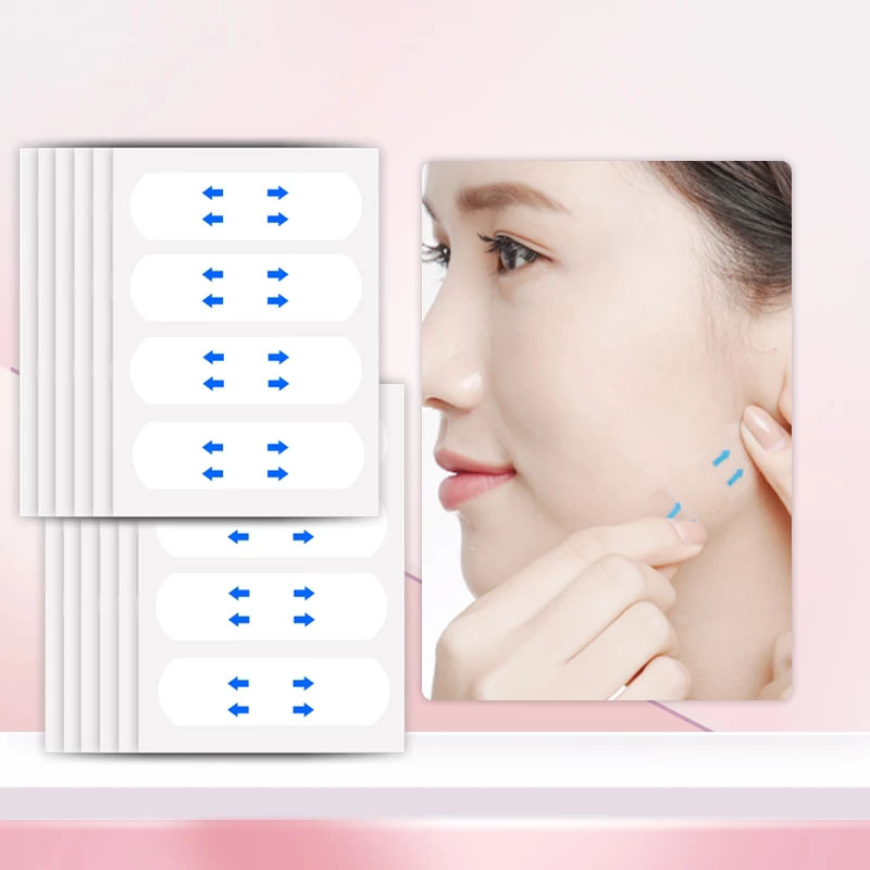 สติกเกอร์ใส กันน้ำ ช่วยยกกระชับใบหน้า 40 ชิ้น / กล่อง