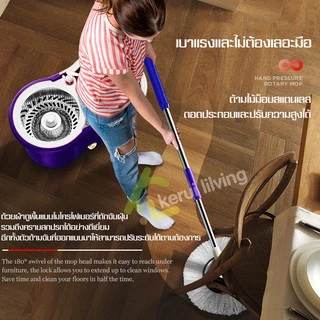 Softkiss ไม้ถูพื้น ไม้ม็อบ ม็อบถูพื้น พร้อมผ้าม็อบไมโครไฟเบอร์