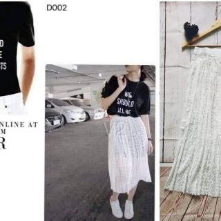 พร้อมส่ง/ กระโปรงลูกไม้ สีขาวเอวยางยืด ผ้าลูกไม้ทั้งตัว  ผ้าลูกไม้เนื่อนิ่ม มีน้ำหนัก พลิ้วๆ สวยมากจ้า