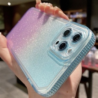 เคสไอโฟน โทนสีฟ้า-ม่วง มีกลิตเตอร์สวยมาก