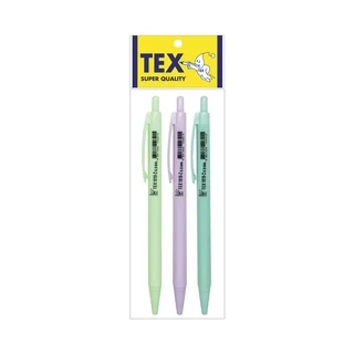 TEX 1019 ปากกาลูกลื่น หัว 0.5 มม. หมึกน้ำเงินล้วนด้ามคละสี