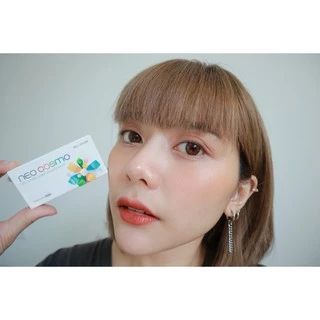 คอนแทคเลนส์ Glamour Brown (Neo Cosmo) สีน้ำตาล ขอบฟุ้ง สายฝอแบบ soft ๆ มีส่งด่วนใน กทม.
