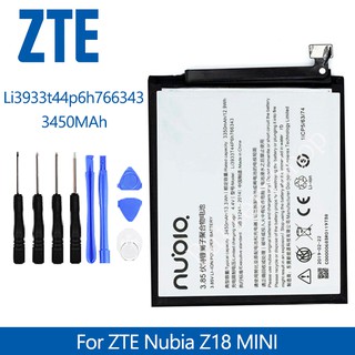 แบตเตอรี่ ZTE Original Li3933t44p6h766343 แบตเตอรี่ Batery แบตเตอรี่สำหรับ ZTE Nubia Z18 MINI แบตเตอรี่โทรศัพท์มือถือ 3