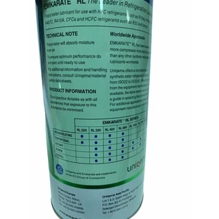 น้ำมันคอมแอร์ รถยนต์ Emkarate r-134a (ตราหมี เบอร์ RL100H) ขนาด 1 ลิตร น้ำมันคอม คอมแอร์รถยนต์ คอมแอร์ คอมแอร์รถ oil ออย