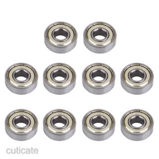 10 ชิ้น inline &amp; roller bearings สเก็ตบอร์ดความเร็วสูง 608 zz (abec - 7)