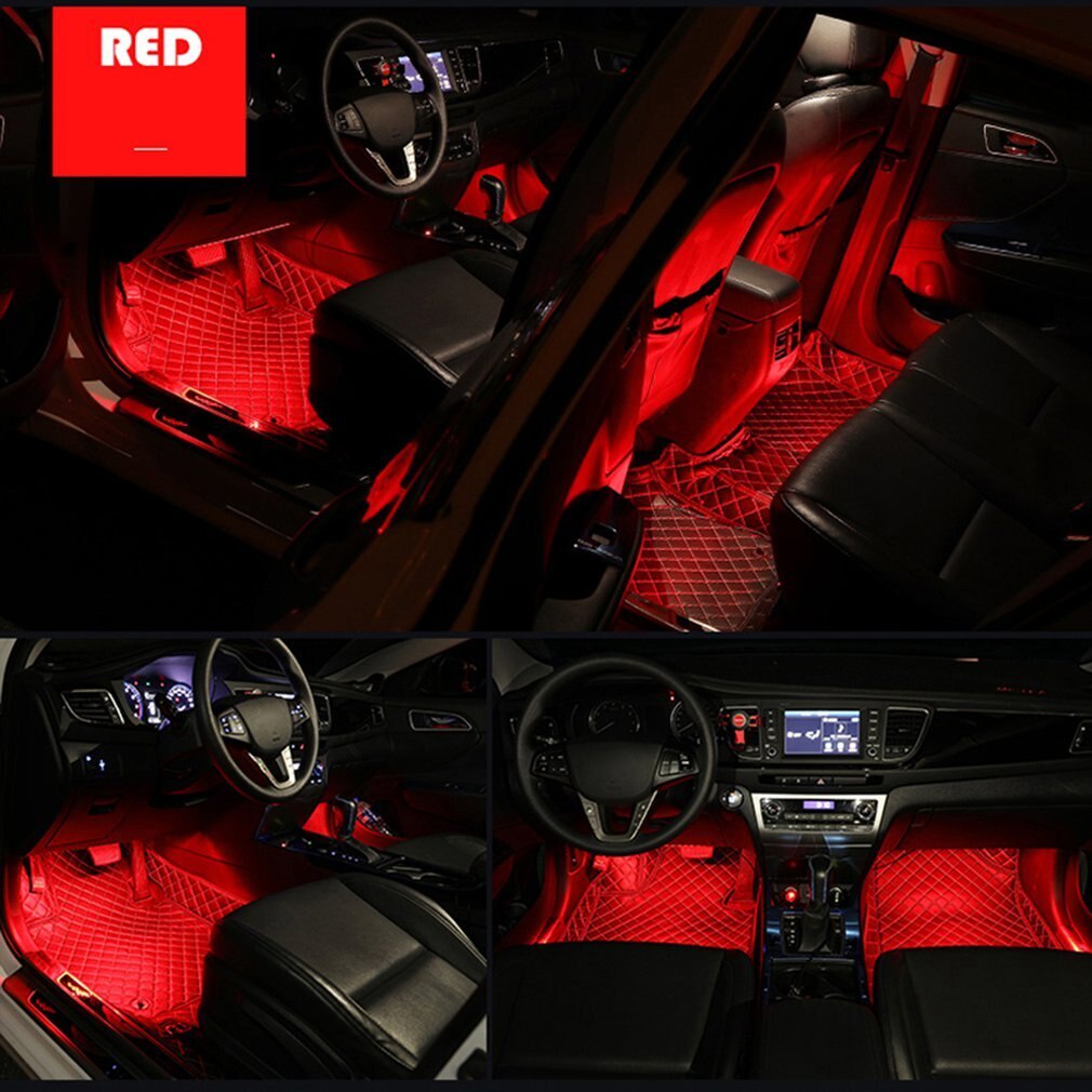 Usb Cigarette Lighter Auto Interior Led Decorative Atmosphere Lamp ...