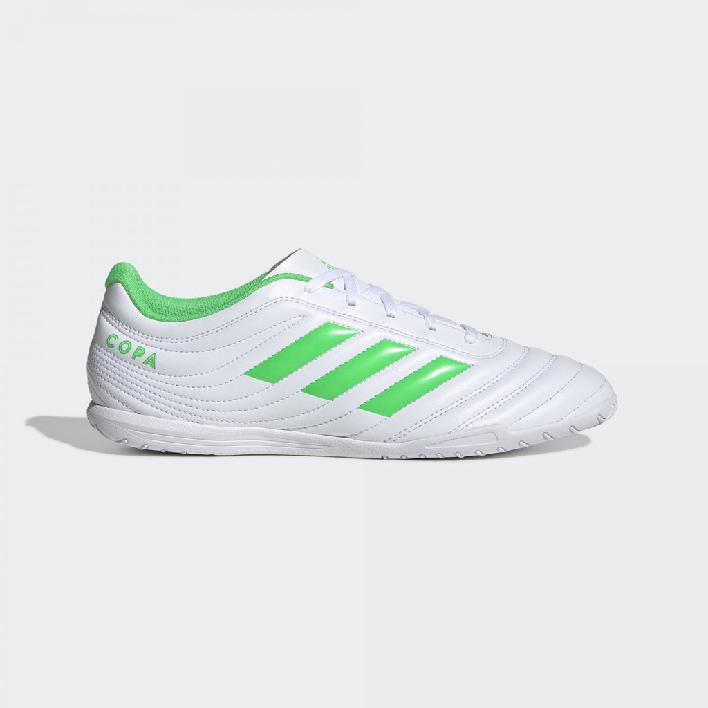 Adidas รองเท้าฟุตซอล Copa 19.4 IN | Cloud White/Solar Lime/Cloud White ( D98075 )