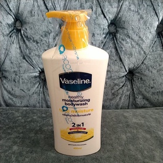 ครีมอาบน้ำ วาสลีน บอดี้ วอช โททอล มอยส์เจอร์ เพื่อสุขภาพผิวที่ดี 450มล. Vaseline Body Wash Total Moisture