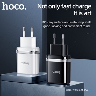 Hoco C12Q 18W ที่ชาร์จเร็ว สําหรับโทรศัพท์ ios และ Android 5V3.1A USB Charger Travel USB Universal Charger EU Standard
