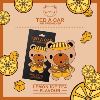 TED A CAR กลิ่น lemon tea ชามะนาว : แผ่นน้ำหอมปรับอากาศ🐻สุดฮิต