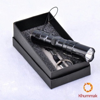 Khummak ไฟฉาย LED พร้อมสายคล้อง สำหรับพกพา ใช้ถ่าน AA 1 ก้อน  portable flashlight