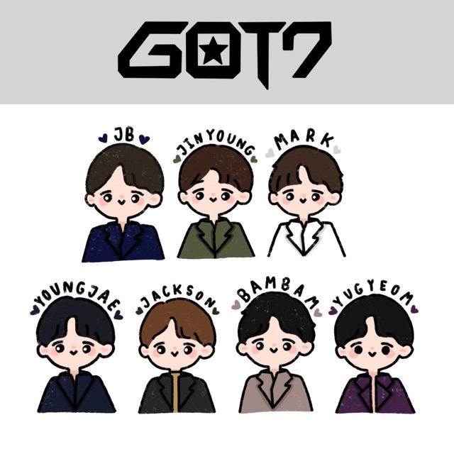 สติ๊กเกอร์kpop #24 got7