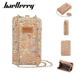 Baellerry กระเป๋าสะพายไหล่แฟชั่นสําหรับสตรีพิมพ์ลายความจุขนาดใหญ่ใส่โทรศัพท์มือถือสไตล์เกาหลี