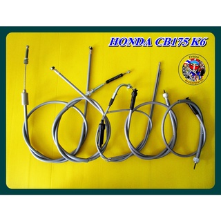 ชุดสายเซ็ต Honda CB175K6 Complete Cable Set 5Pcs. "GREY CABLE"