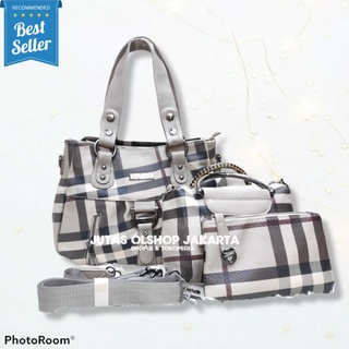 Bb กระเป๋าสตรี (Burberry) HANDBAG 6889 SET Of PREMIUM - REAL PICT