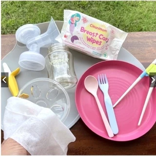 ผ้าเปียกเช็ดกรวย ทิชชู่เปียกเช็ดกรวย 🍓Cleanimom BreastPump Wipes🍓