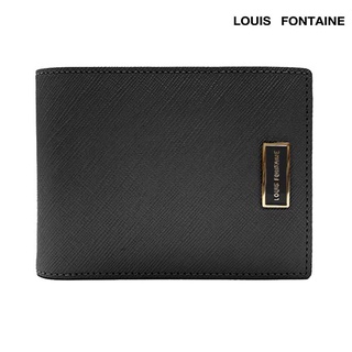 Louis Fontaine กระเป๋าสตางค์พับสั้น รุ่น KELLY ( LFW6245 ) - สีดำ