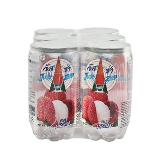 จัสซ่า โซดา ลิ้นจี่ 330 มิลลิลิตร แพ็ค x 6 กระป๋อง Jassa Lychee Soda 330 ml. Pack x 6 cans.