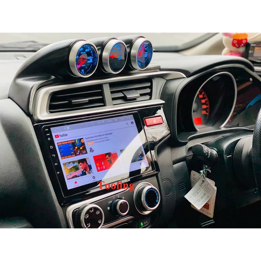Alpha Cousticจอแอนดรอยด์ตรงรุ่น Honda Jazz GK ปี 2014-ปัจจุบัน จอตรงรุ่น9"จอพร้อมหน้ากากและปลั๊กตรงร