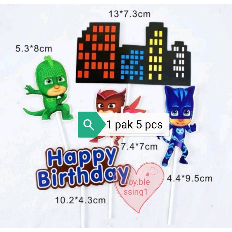 PJ BIRTHDAY MASK TOPPER