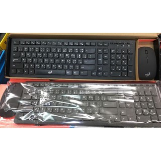 Primaxx Ws-Kmc-8131 Wireless Keyboard+Mouse Slim ชุดไร้สาย สี ดำ