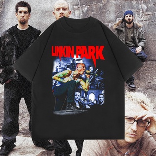 เสื้อยืดโอเวอร์ไซส์(OVERSIZED) Linkin PARK | เสื้อยืด สไตล์วินเทจ | เสื้อวงดนตรี | เสื้อยืด พิมพ์ลาย Bootleg | T00294S-4