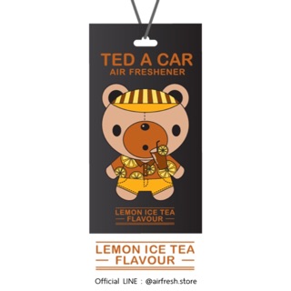 Ted a car : Lemon ice Tea แผ่นน้ำหอมปรับอากาศเท็ดอะคาร์ กลิ่นชามะนาว