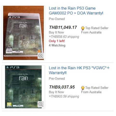 lost in the rain ps3