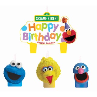 Sesame Street Party Molded Cake Candle เทียนงานวันเกิด ครบ1ขวบ ของแท้ นำเข้าจากอเมริกา