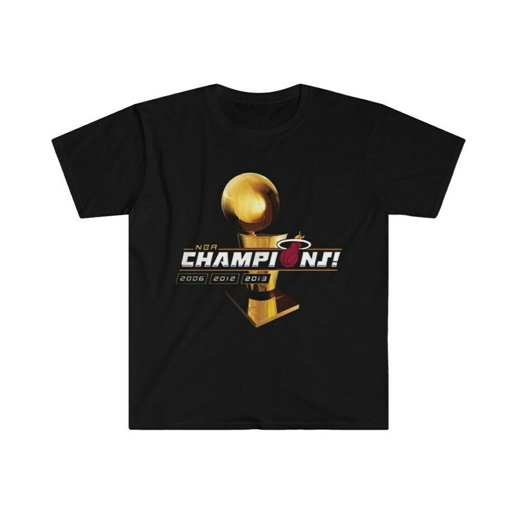 Miami Heat Basketball Nba T-Shirt Black Vintage Funny