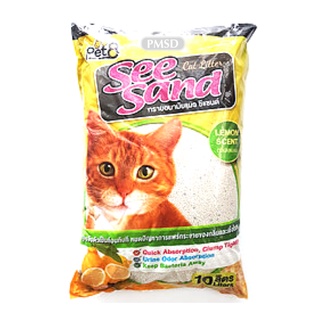 Pet8 Sea Sand ทรายแมว กลิ่นเลมอน (เขียว) 1x5 L