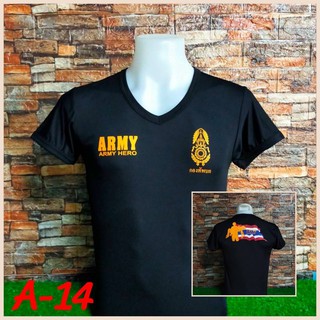 💂🏻‍♀️เสื้อยืดทหารกองทัพบก Army Hero ผ้านาโน