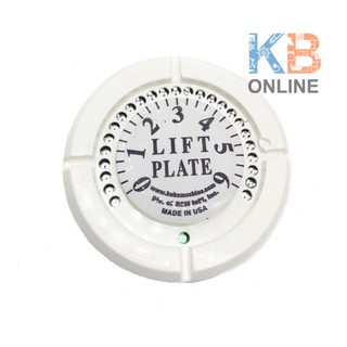 Jack Plate เกจวัดแม่แรง สีขาว Bobs Machine Jack Plate Lift Gauge White