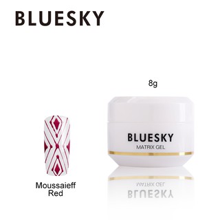 สีทาเล็บใยแมงมุม สีใยแมงมุม Bluesky gel polish Matrix gel Moussaieff Red สีแดง