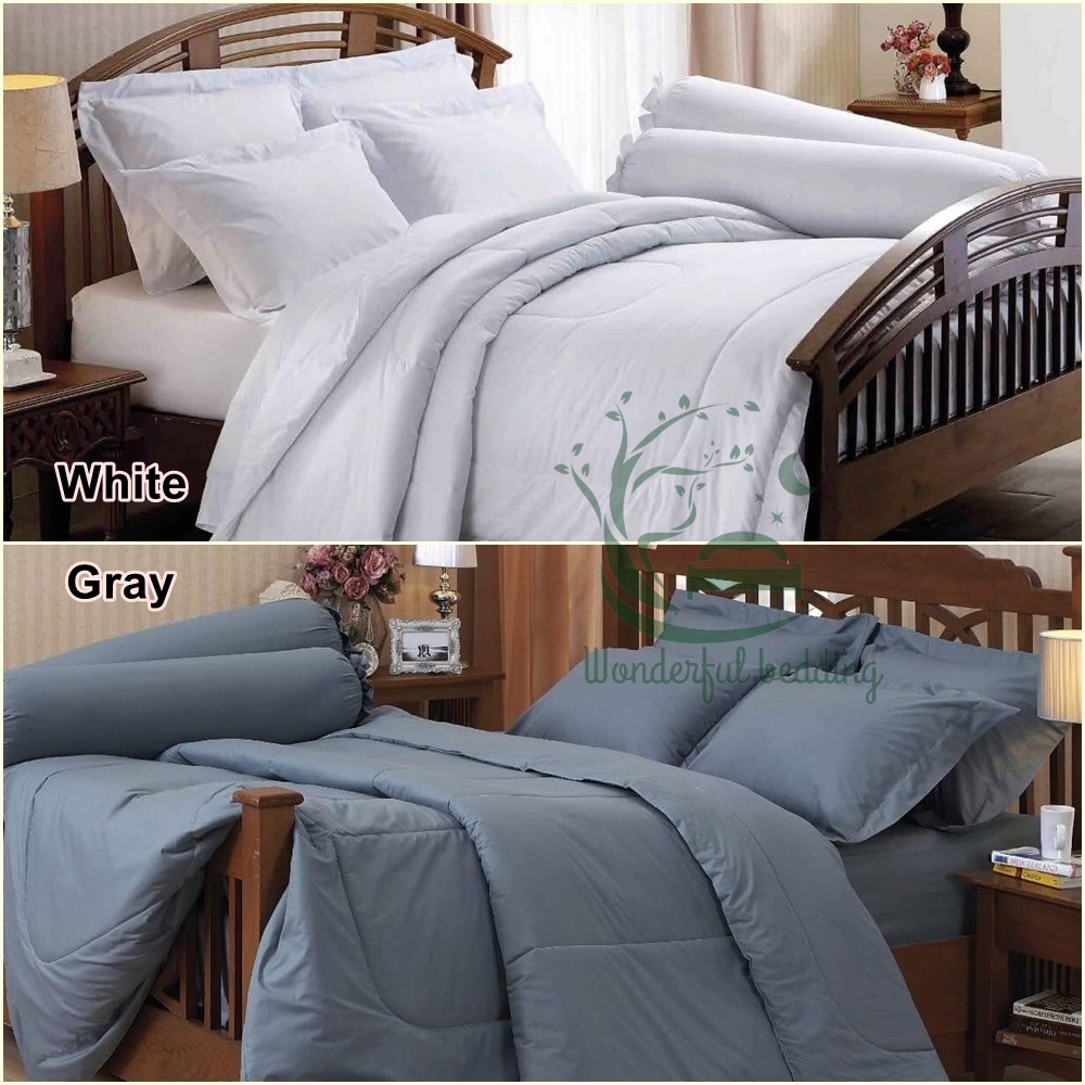 Jessica สีพื้น ชุด ผ้าปูที่นอน (ไม่รวมผ้านวม) สี พื้น เทา Gray 3.5 5 6 ฟุต wonderful bedding เจสสิก้า green peach เขียว
