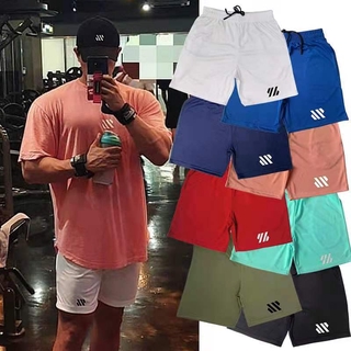 Healthland กางเกงขาสั้นผู้ชาย กางเกงขาสั้นเอวยืด Men Shorts with Pockets M-3XL