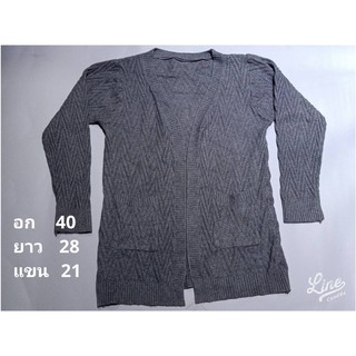 เสื้อไหมพรมตัวยาว ผ้านุ่ม ตัวยาว