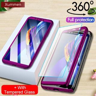 เคสกระจกกันกระแทก 360 องศา สำหรับ Honor 8A 8C 8X 7A 7C 10 9 8Lite