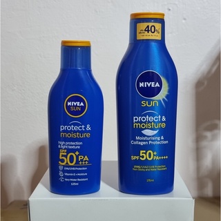 ✅ NIVEA SUN PROTECT&amp;MOISTURE BODY LOTION SPF50+ นีเวีย ซัน โพรเทคแอนด์มอยส์เจอร์ บอดี้ โลชั่น