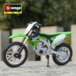 Bburago โมเดลรถจักรยานยนต์ 1:18 Kawasaki KX 450F ของเล่นสําหรับเด็ก