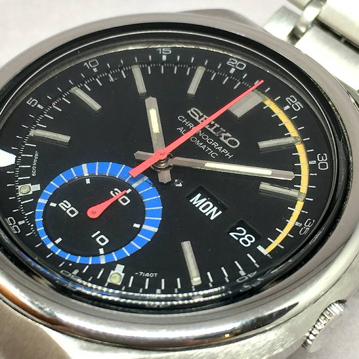 นาฬิกามือสอง  ของแท้ Seiko Chronograph 6139 8020 Automatic 1970s Size 41 x 40mm