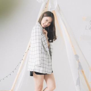 Bunny white grid ของ lookbook ฟรีไซส์