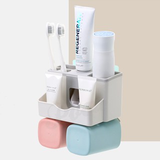 Automatic Toothpaste Dispenser Squeezer ALL IN ONE ชุดคู่ ที่บีบยาสีฟันอัตโนมัติ รุ่น PhaChio series1