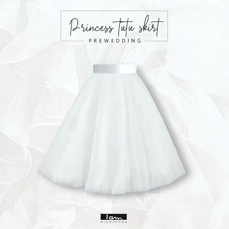 (พร้อมส่ง)กระโปรงสุ่มเจ้าสาวรุ่น : Princess tutu skirt(สีขาว)พองฟูพิเศษ งานพรีเมี่ยม ไม่ใช่ยางยืดค่ะ