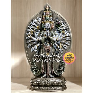 พระแม่กวนอิม พันมือ พันตา ***Cold Cast Bronze***