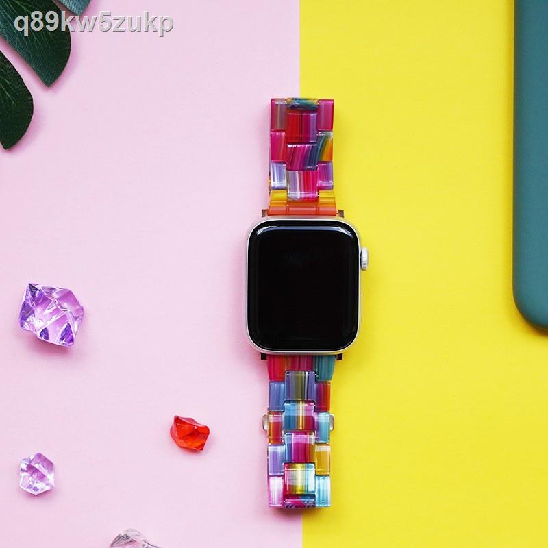 100 % ต้นฉบับ 100 % จัดส่ง▼❂สายนาฬิกาข้อมือเรซิ่นสําหรับ Apple Watch Series 5 4 3 2 1 38 / 40 มม . 42 / 44 มม .