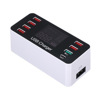 a &amp; d fast usb charger พร้อม qc 3 . 0 port 40 w แท่นชาร์จพร้อม 8 พอร์ต