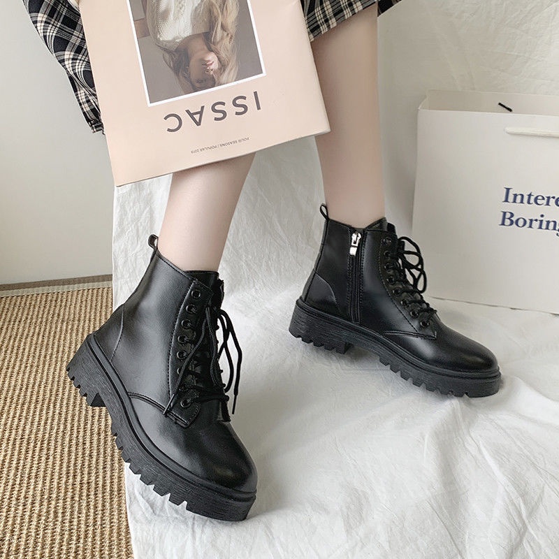 ⚡ส่งด่วนๆ⚡บู๊ทมาร์ตินผู้หญิงสไตล์ใหม่รองเท้าลำลองผู้หญิงรองเท้าบูทสตรี 35-42