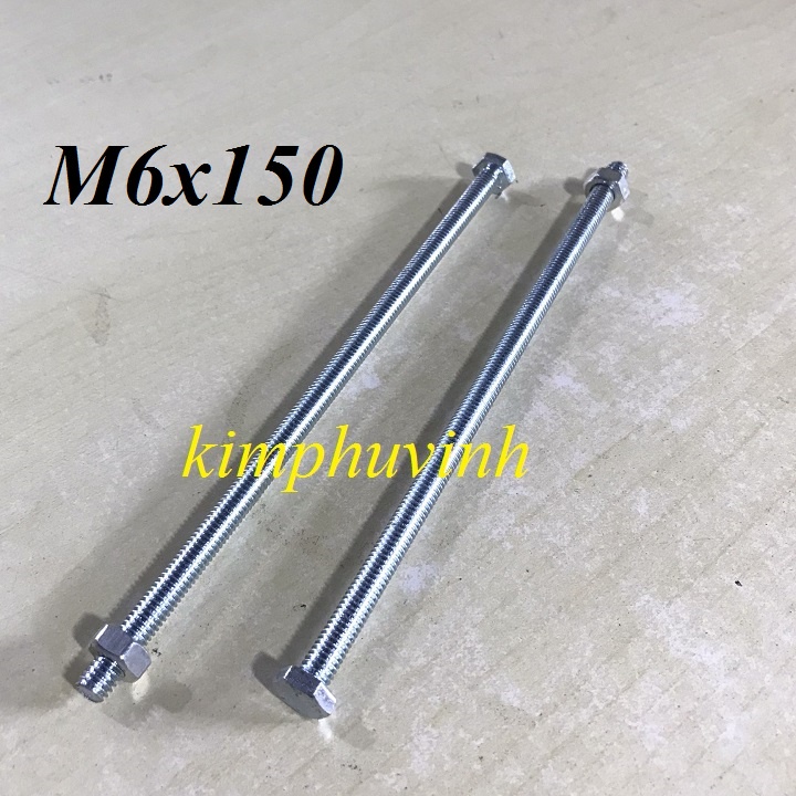 20 ชุด - 6x150mm BULONG M6 - BULON 6mm